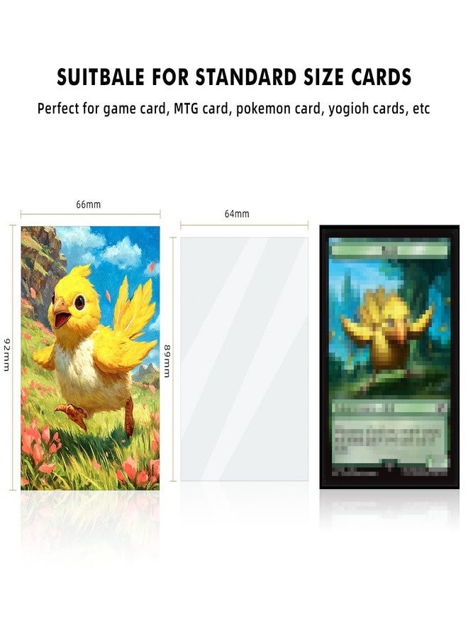 Katomula 100 MTG Card Sleeves with 100 Inner Sleeve, Textured Back Art Sleeves, Fit Standard Size Cards-Painting Chocobo - Image 3